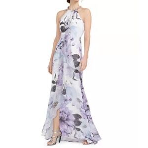 NWT Calvin Klein Floral Halter Dress